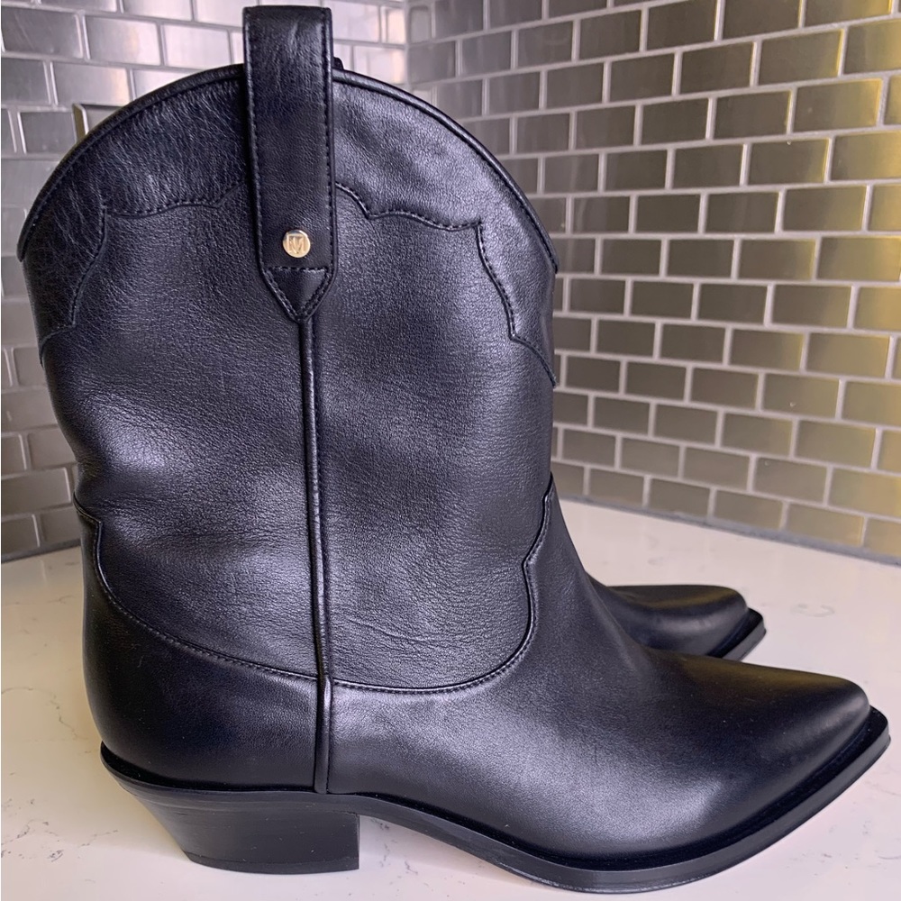 Tamara Mellon Cowboy Rodeo Boots size EU 37.5 US 7-7.5 ankle mid calf booties